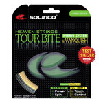 Cordajes De Tenis Solinco Tour Bite 6,8m silber + Vanquish 6,3m natur